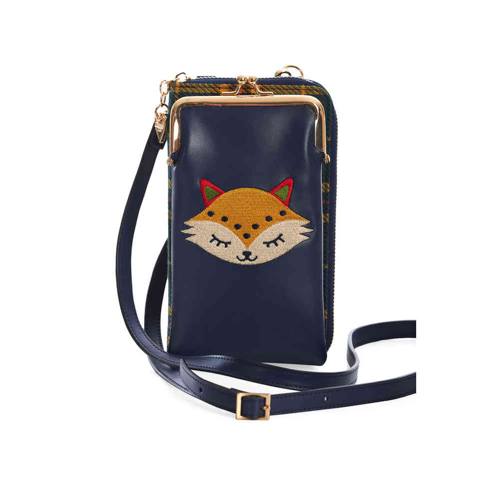 Banned - Scandi Fox Telefoontasje - Blauw